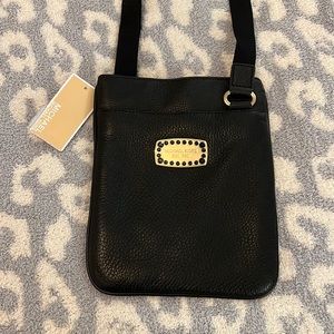 Michael Kors Black Leather Crossbody Bag
